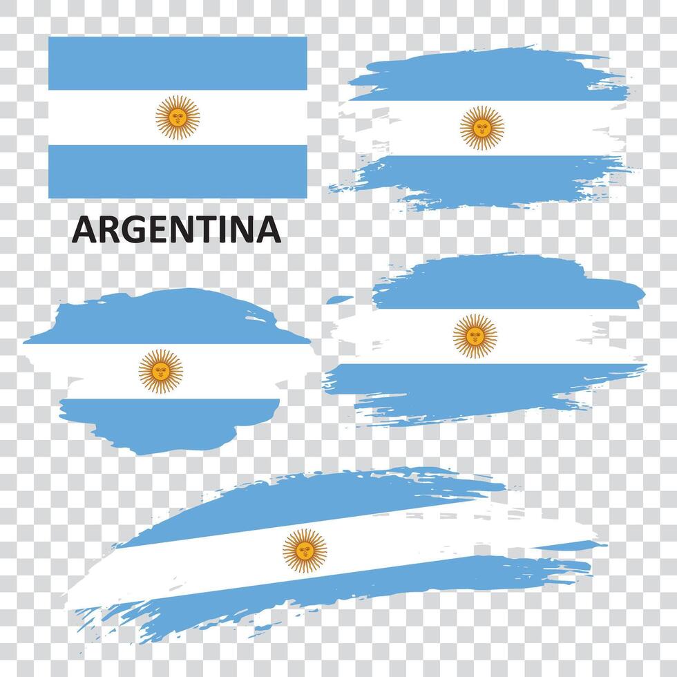 Set flags of Argentina vector