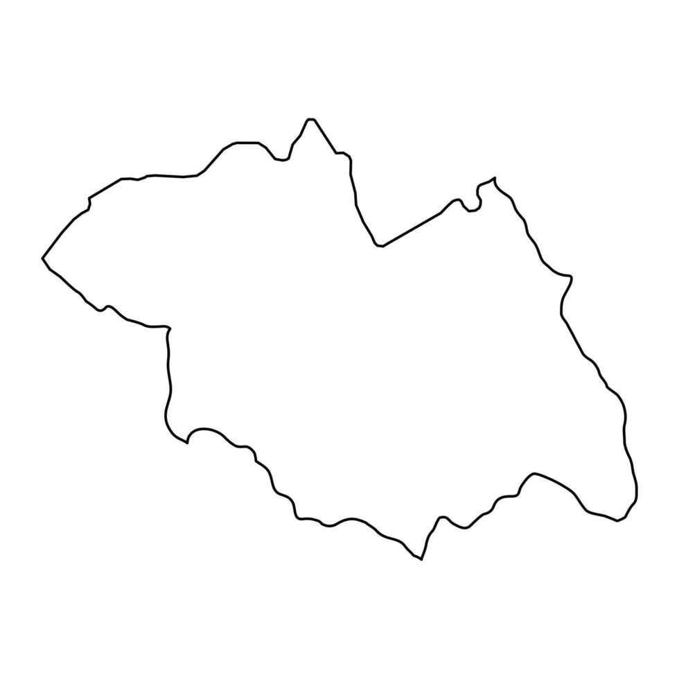 Northern Province map, administrative division of Rwanda. illustration. vector