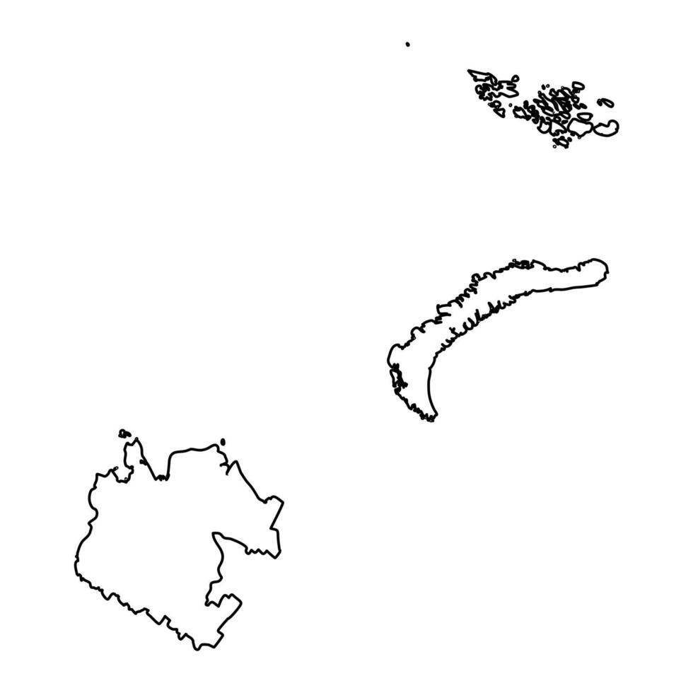 Arkhangelsk Oblast map, administrative division of Russia. illustration. vector
