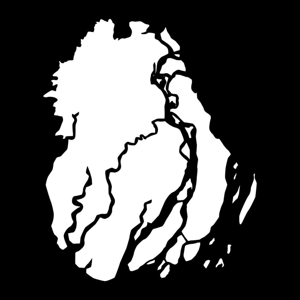 Barisal division map, administrative division of Bangladesh. vector