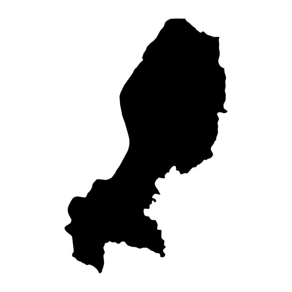 Western Province map, administrative division of Rwanda. illustration. vector