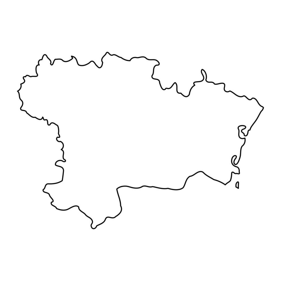 Aude department map, administrative division of France. illustration. vector