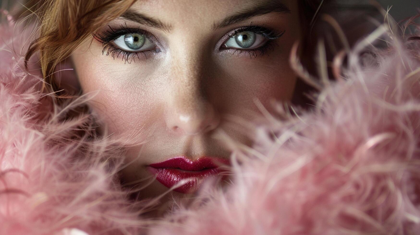 young woman exudes elegance and sensuality photo