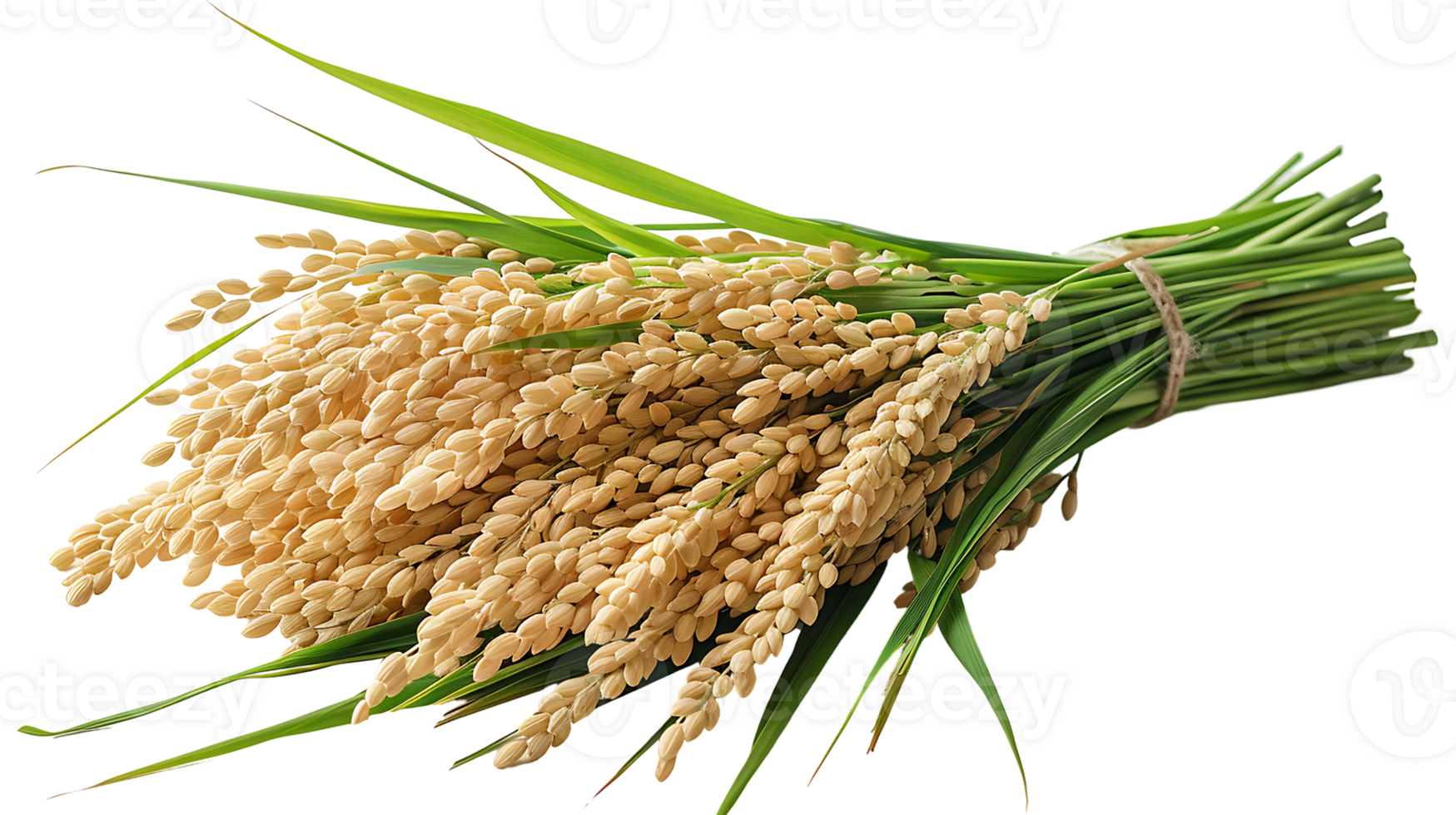 Fresh paddy on a transparent background png