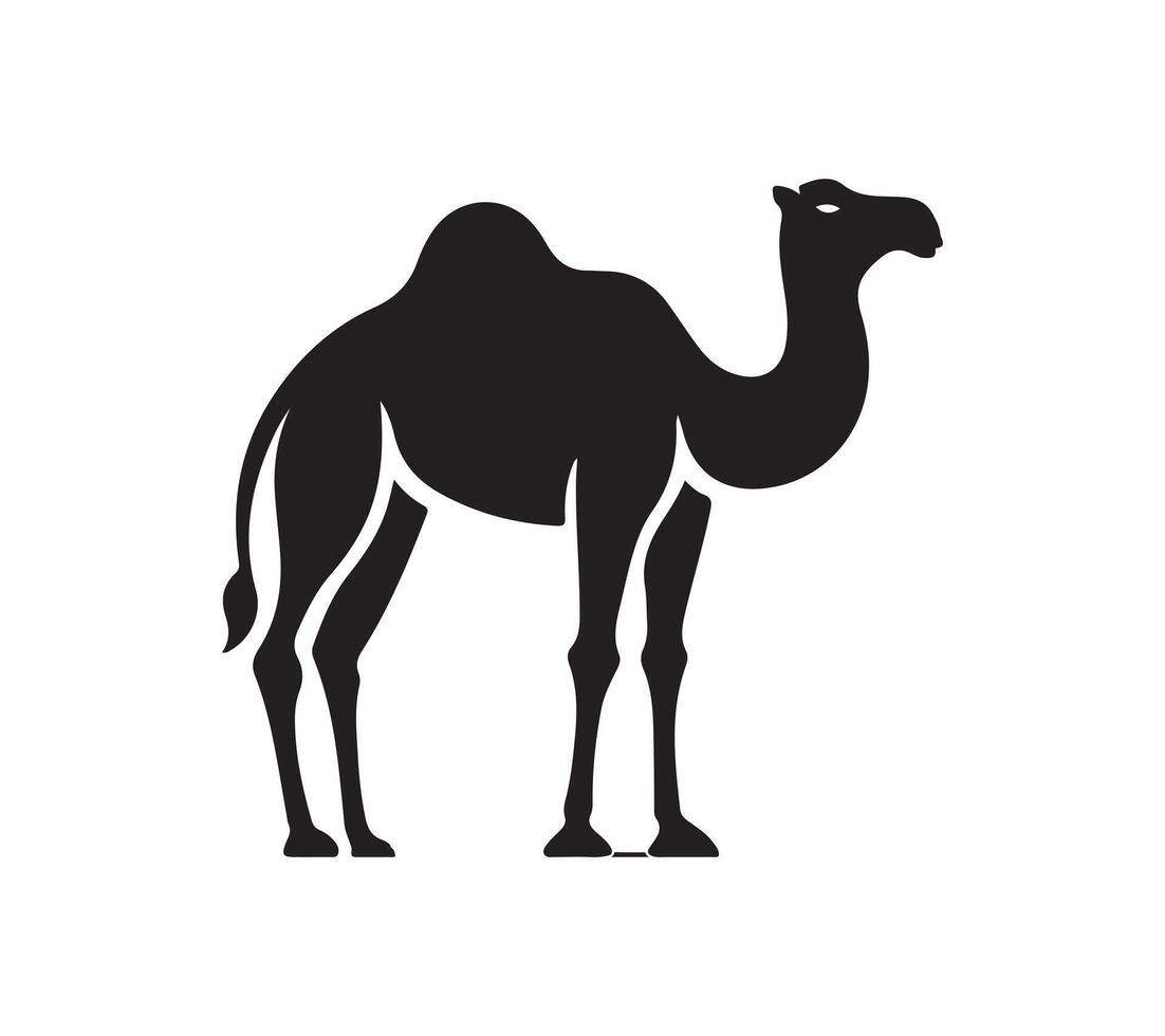 camel silhouette art vector
