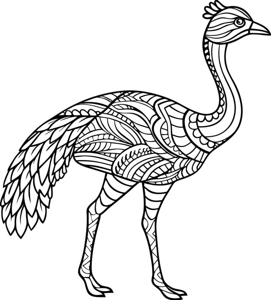 animal mandala coloring pages for stress relief vector