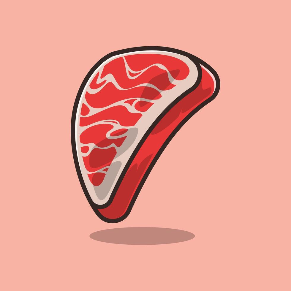 Fresh Meat from The Farm. Food and Beverage Illustration Theme. vector