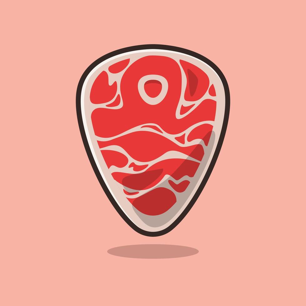 of Fresh Wagyu from The Farm. Food and Beverage Illustration Theme. vector
