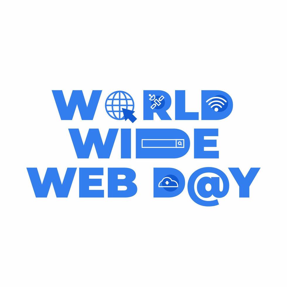 World Wide Web Day vector