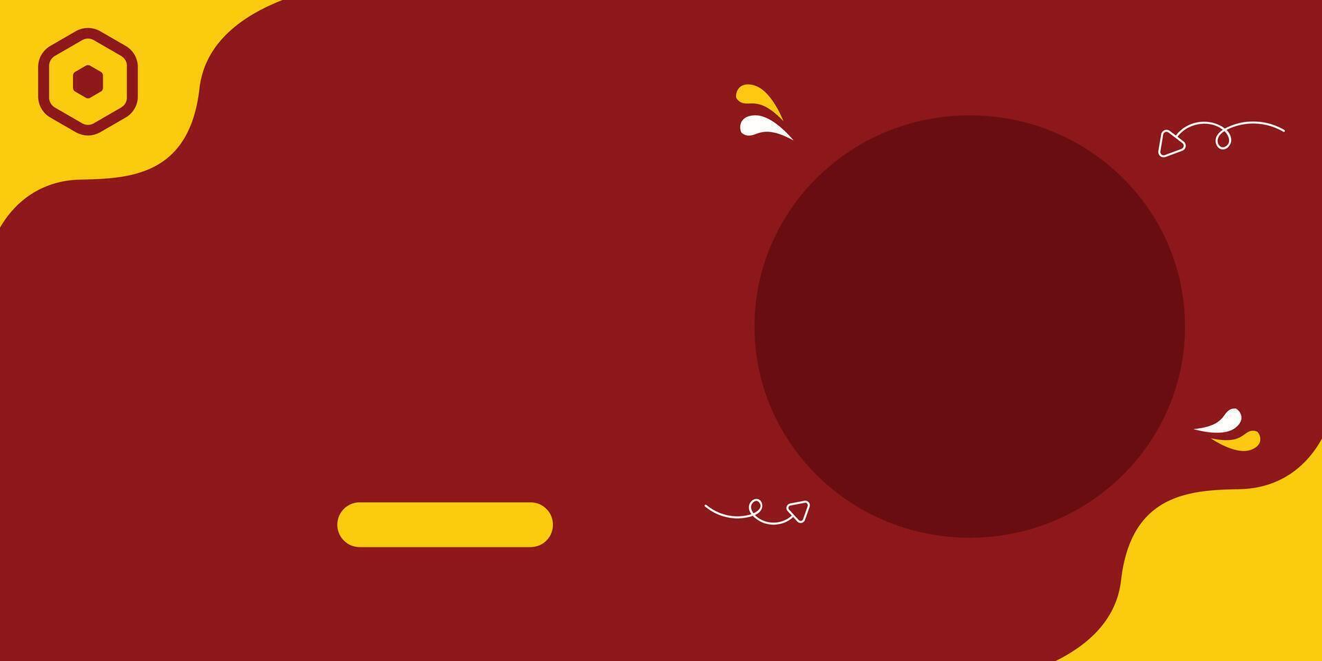 Simple Banner Template For Food vector