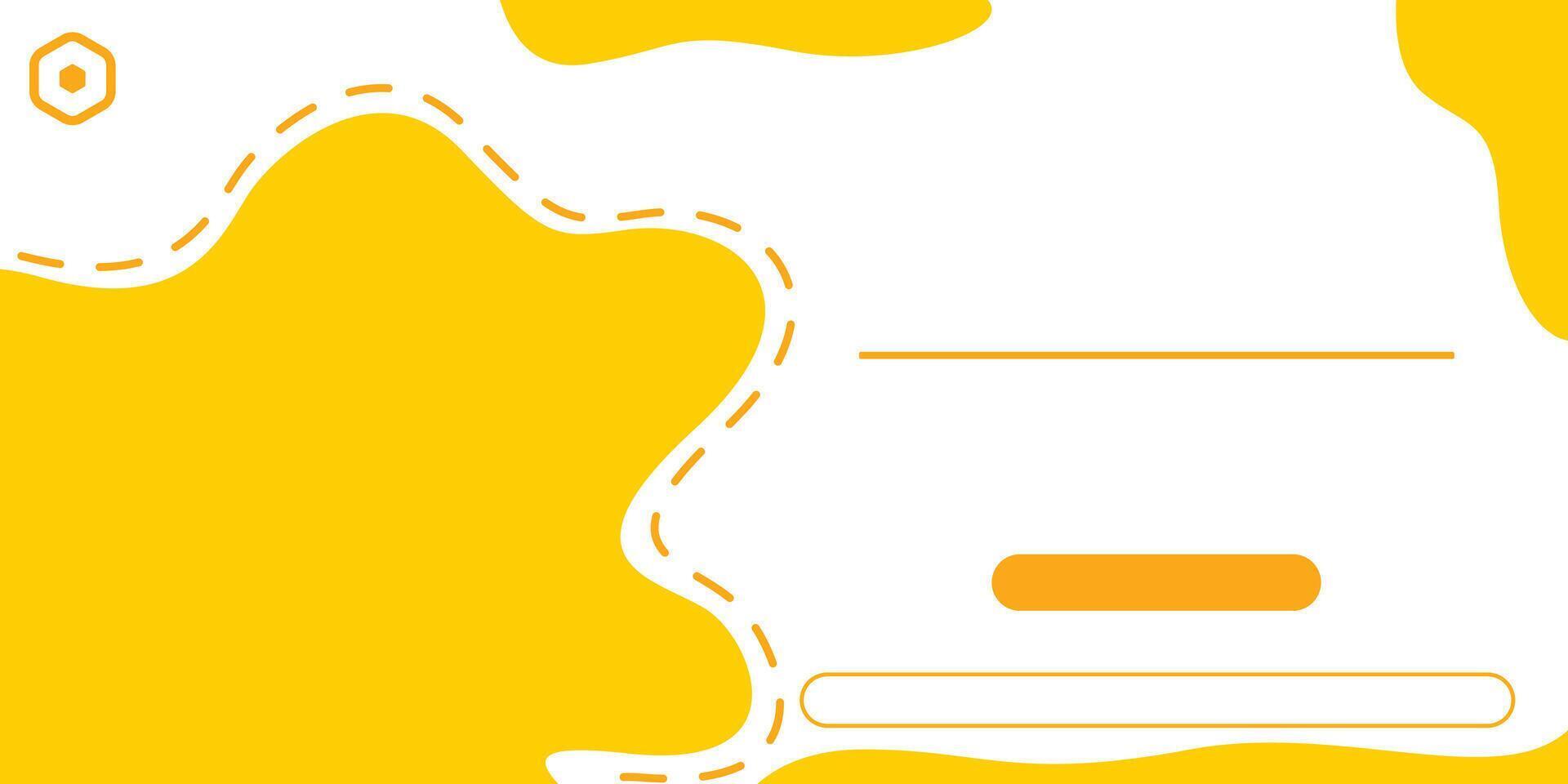 Banner Template With Yellow Background vector