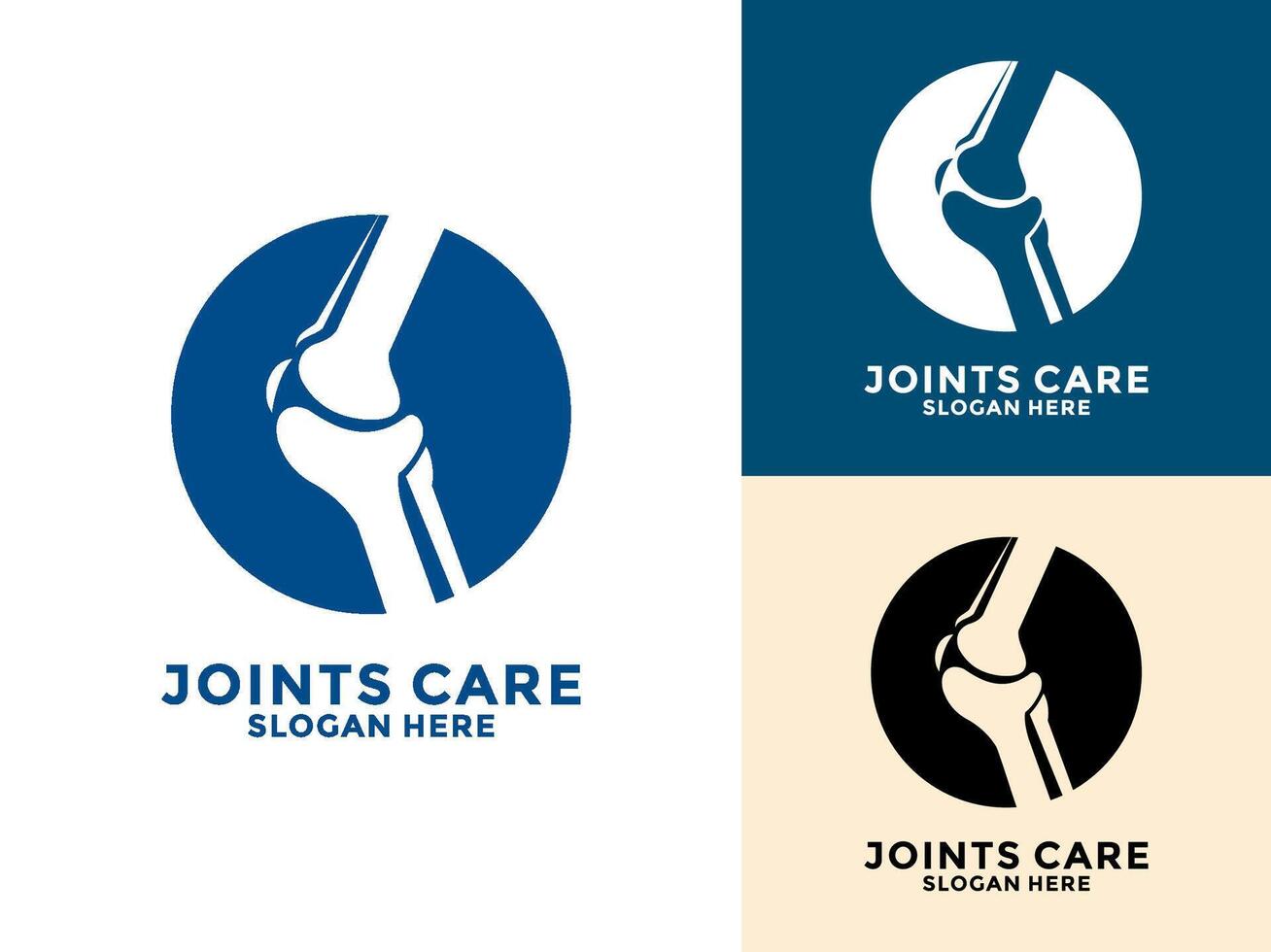 Joint bone logo , Bone Joint Logo designs concept, Knee Care logo template, Health Joints logo symbol icon vector