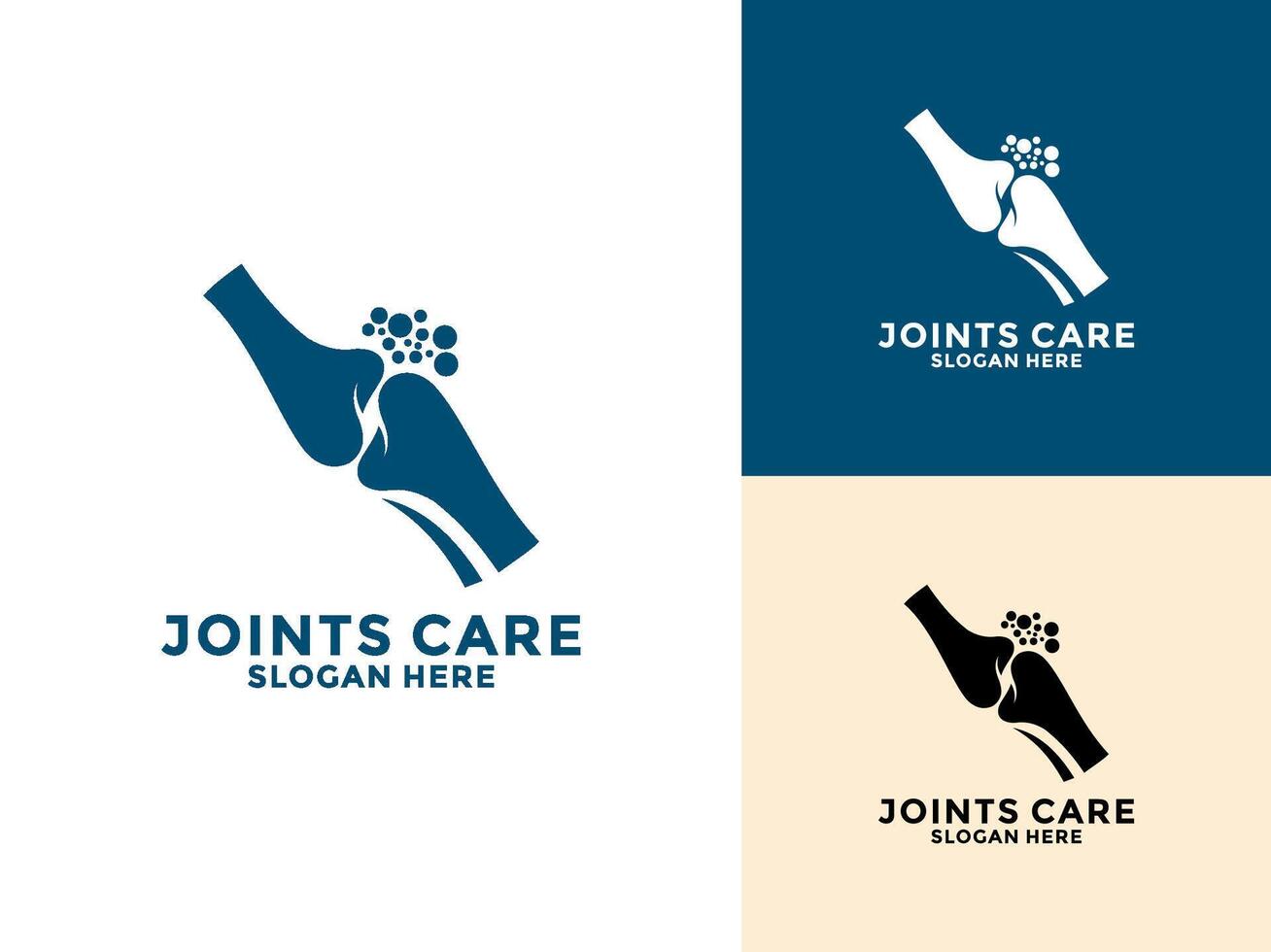 Joint bone logo , Bone Joint Logo designs concept, Knee Care logo template, Health Joints logo symbol icon vector