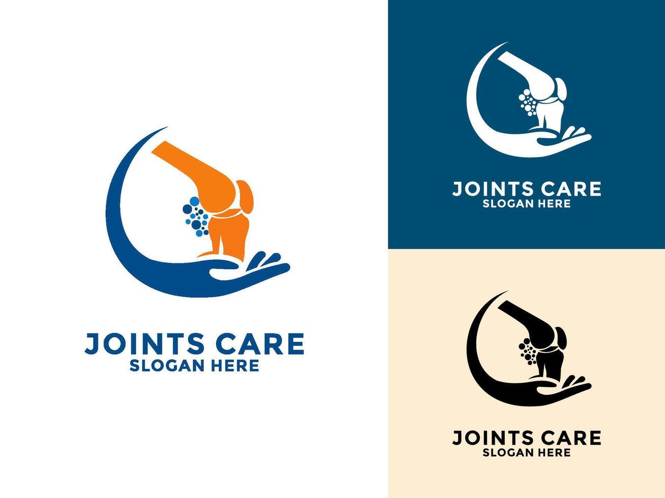 Joint bone logo , Bone Joint Logo designs concept, Knee Care logo template, Health Joints logo symbol icon vector