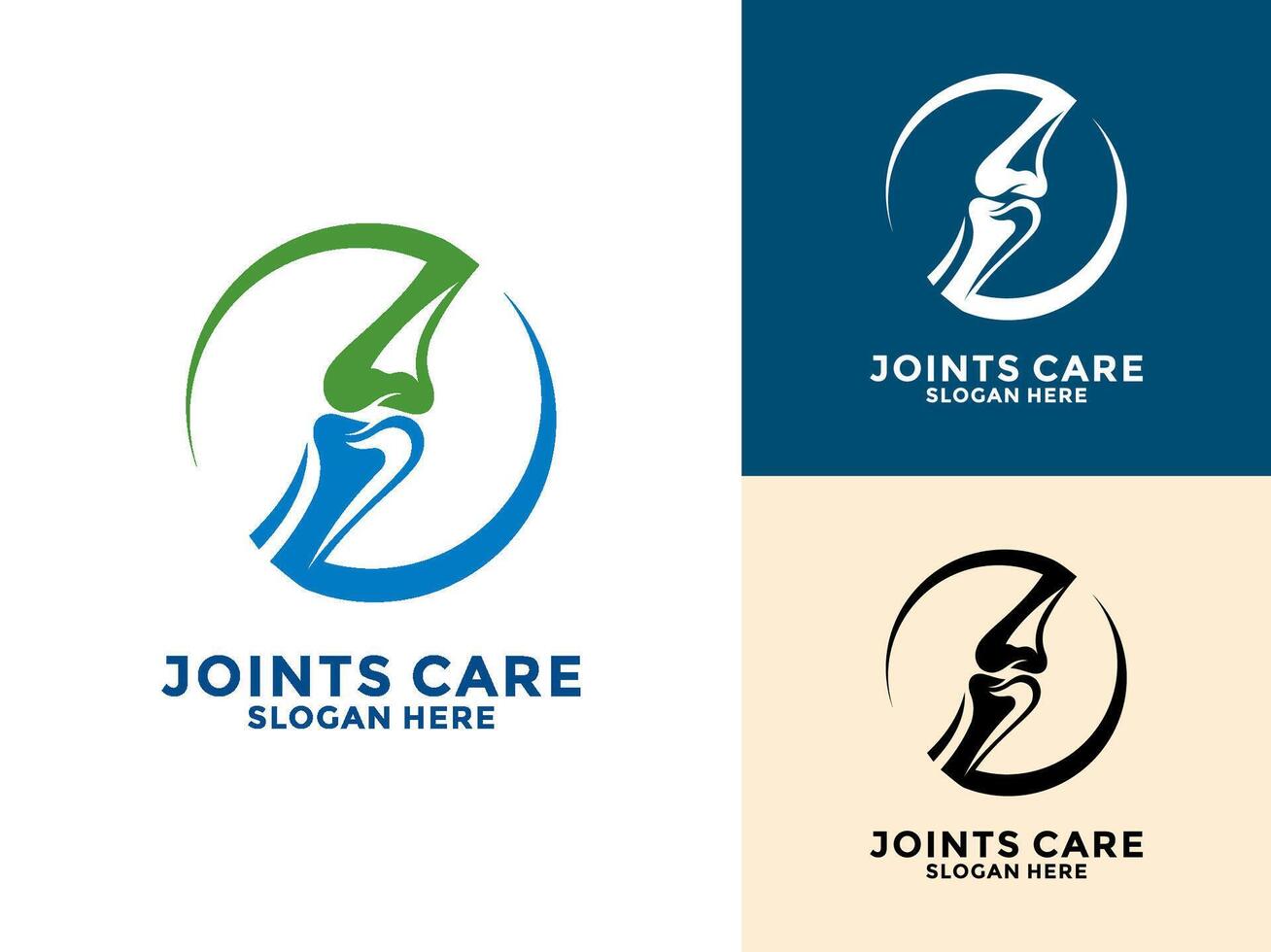 Joint bone logo , Bone Joint Logo designs concept, Knee Care logo template, Health Joints logo symbol icon vector