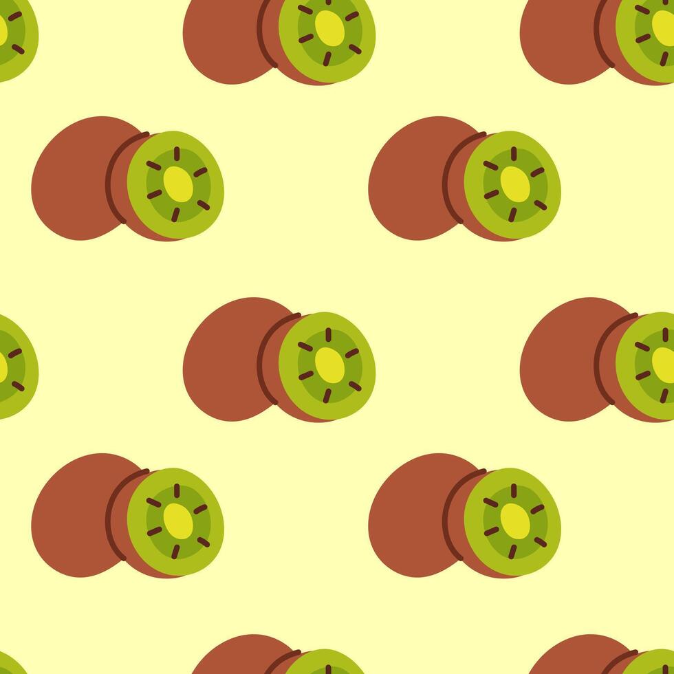 Kiwi seamless pattern vector