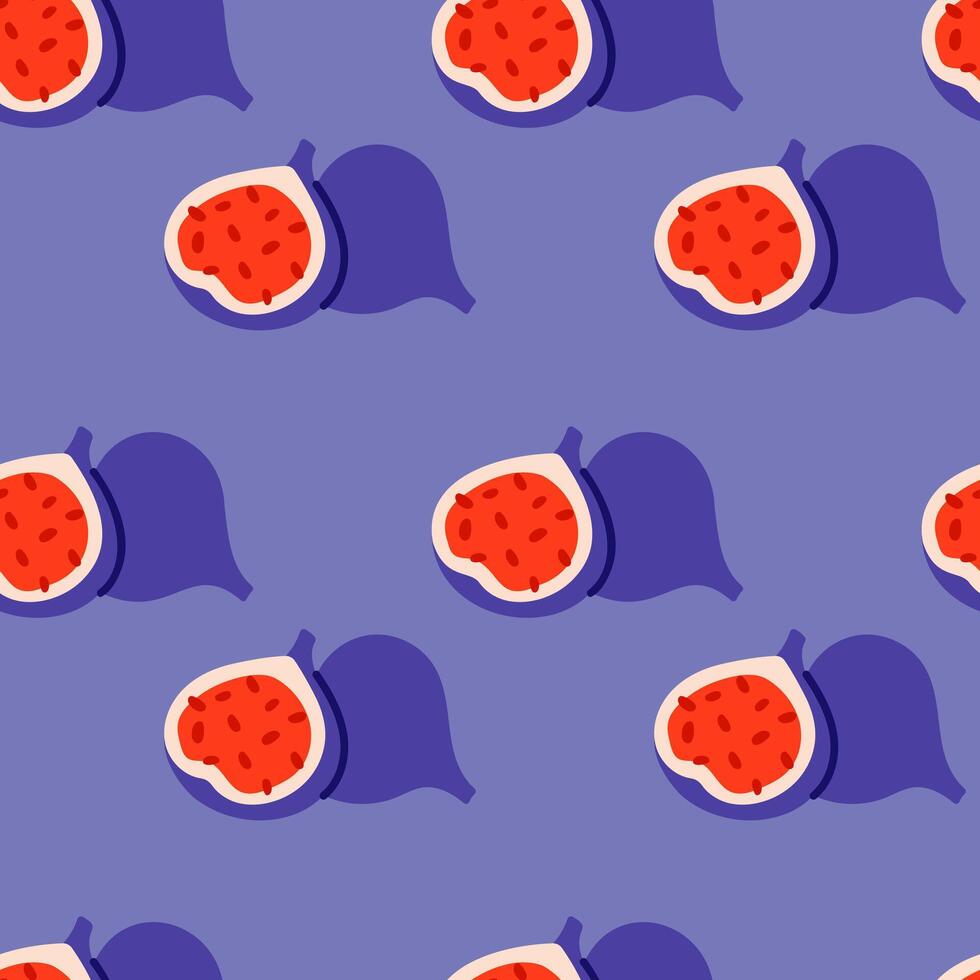 Fig seamless pattern vector