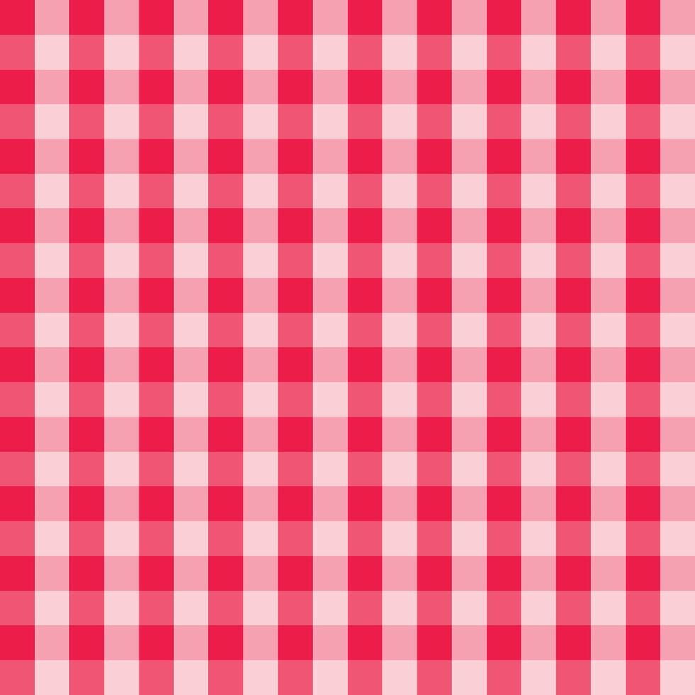 Red and white gingham pattern seamless vector