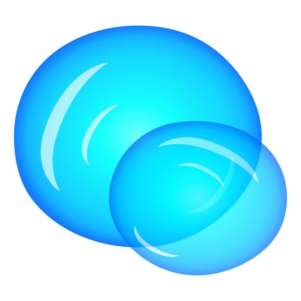 A vibrant illustration of overlapping blue water bubbles, perfect for summertime and aquatic-themed designs. vector