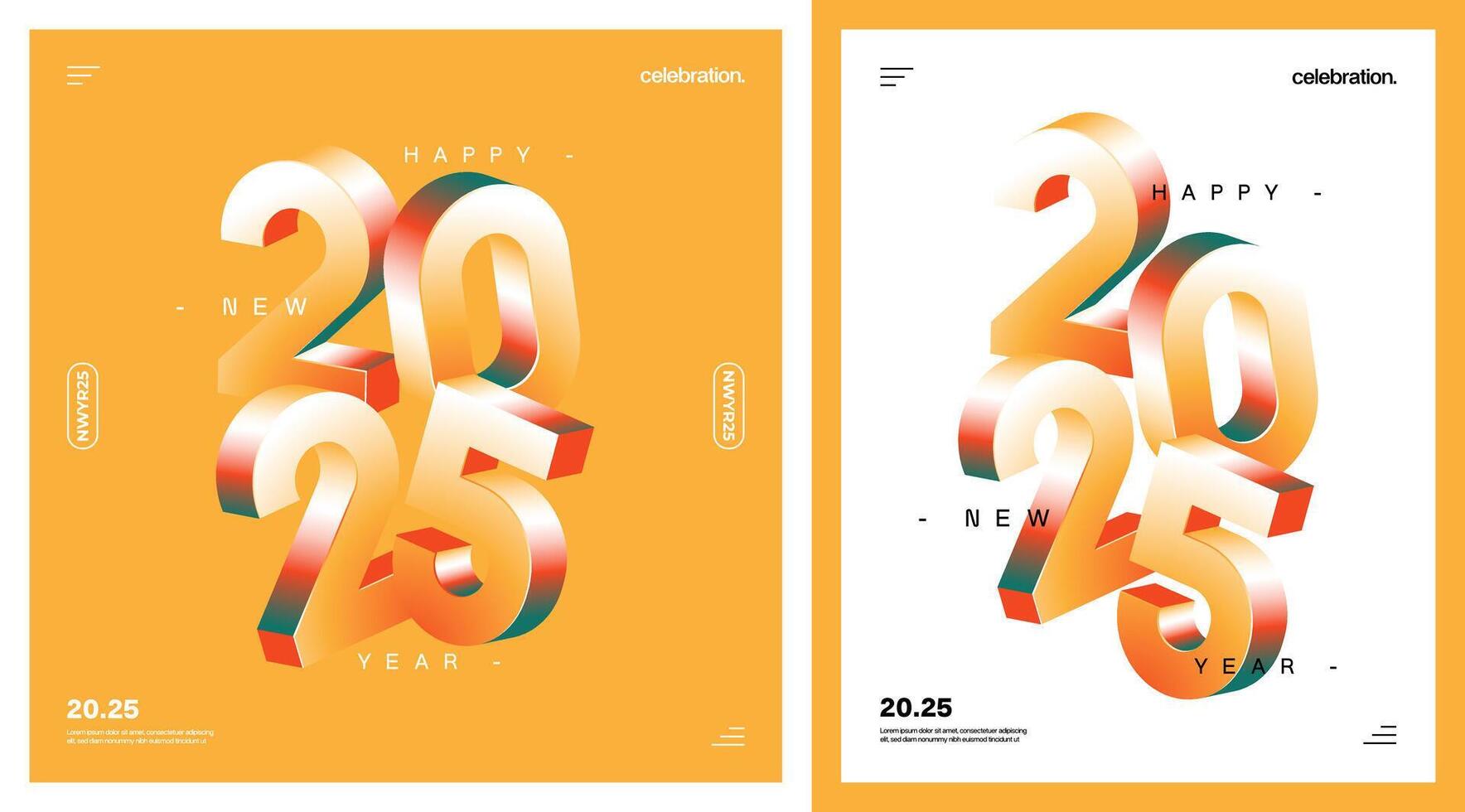 2025 New Year celebration with Happy New Year's Eve fireworks, countdown to midnight on December 31st vector