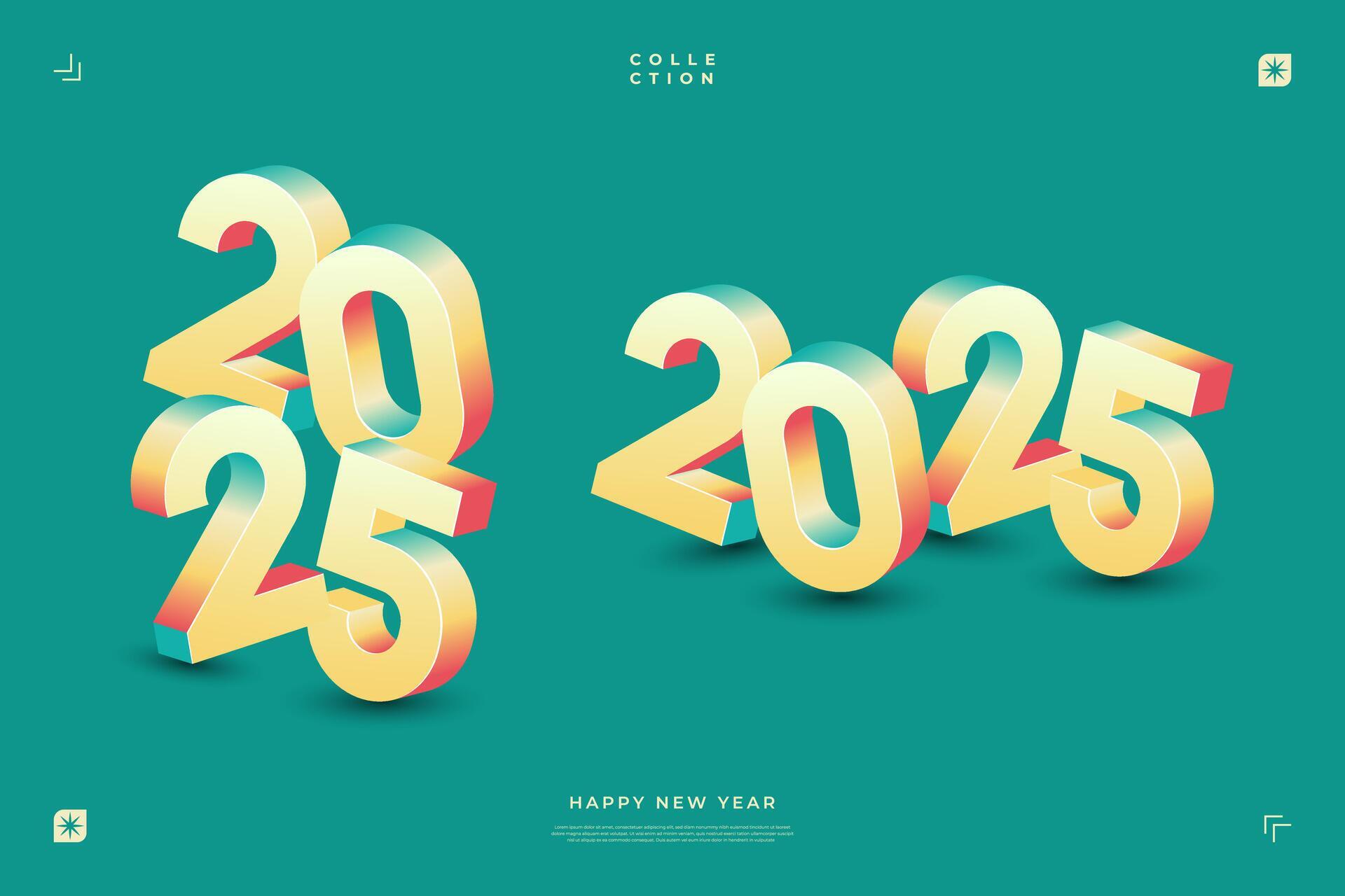 2025 New Year celebration with Happy New Year