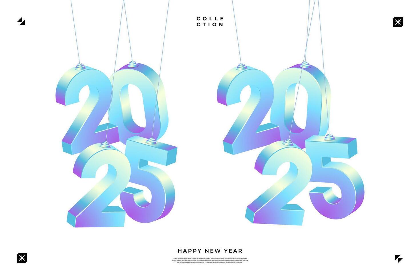 2025 New Year celebration with Happy New Year
