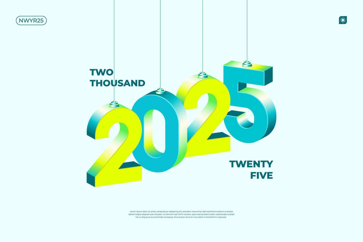 2025 New Year celebration with Happy New Year
