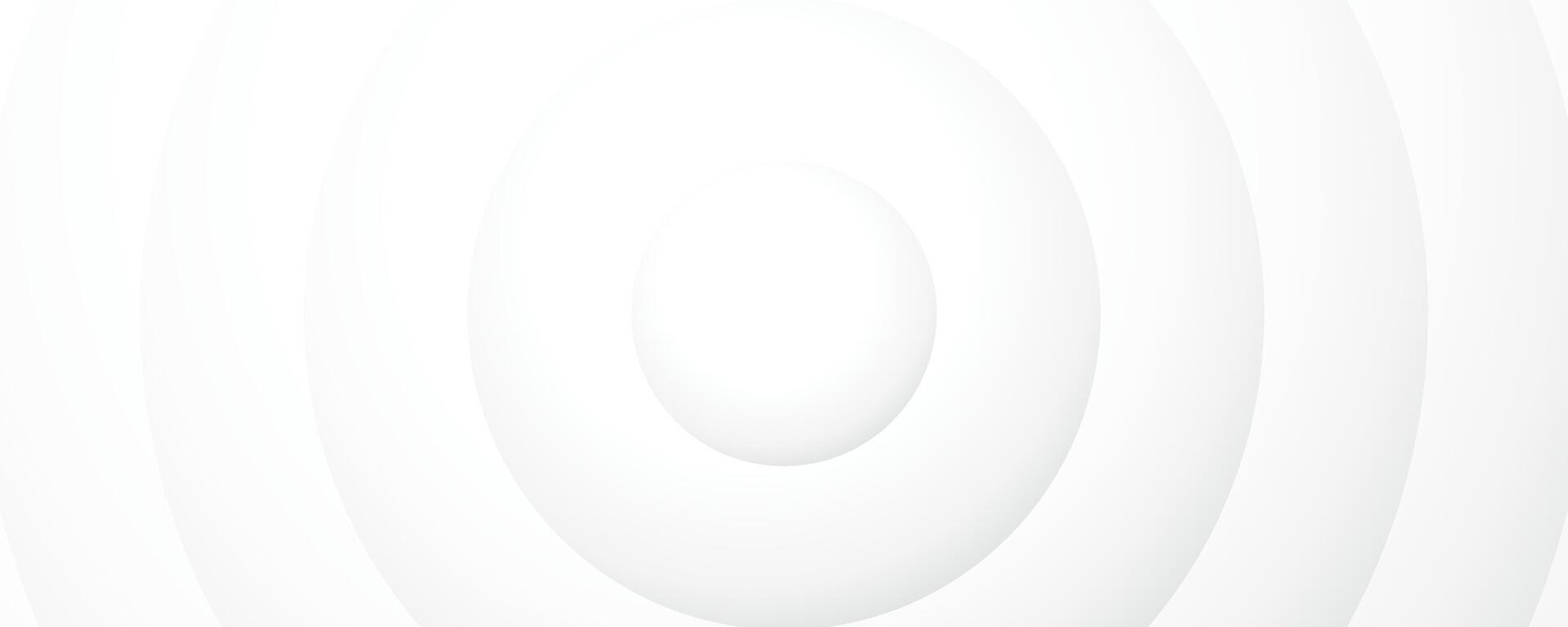 3D white abstract background overlap layer on bright space with cutout shape effect decoration. Modern graphic design element circles style concept for web banner, flyer, card, or brochure cover vector
