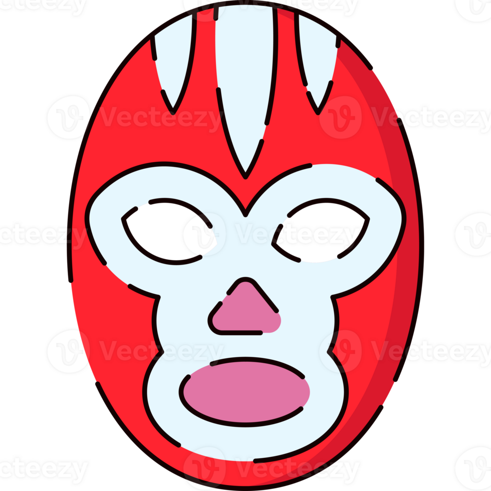 Lucha Libre Mask Illustration Isolated Transparent Background png
