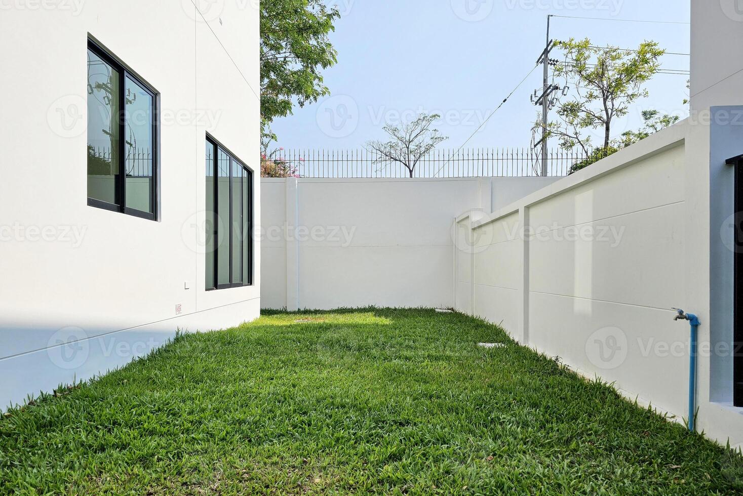 Side Yard of New House. photo