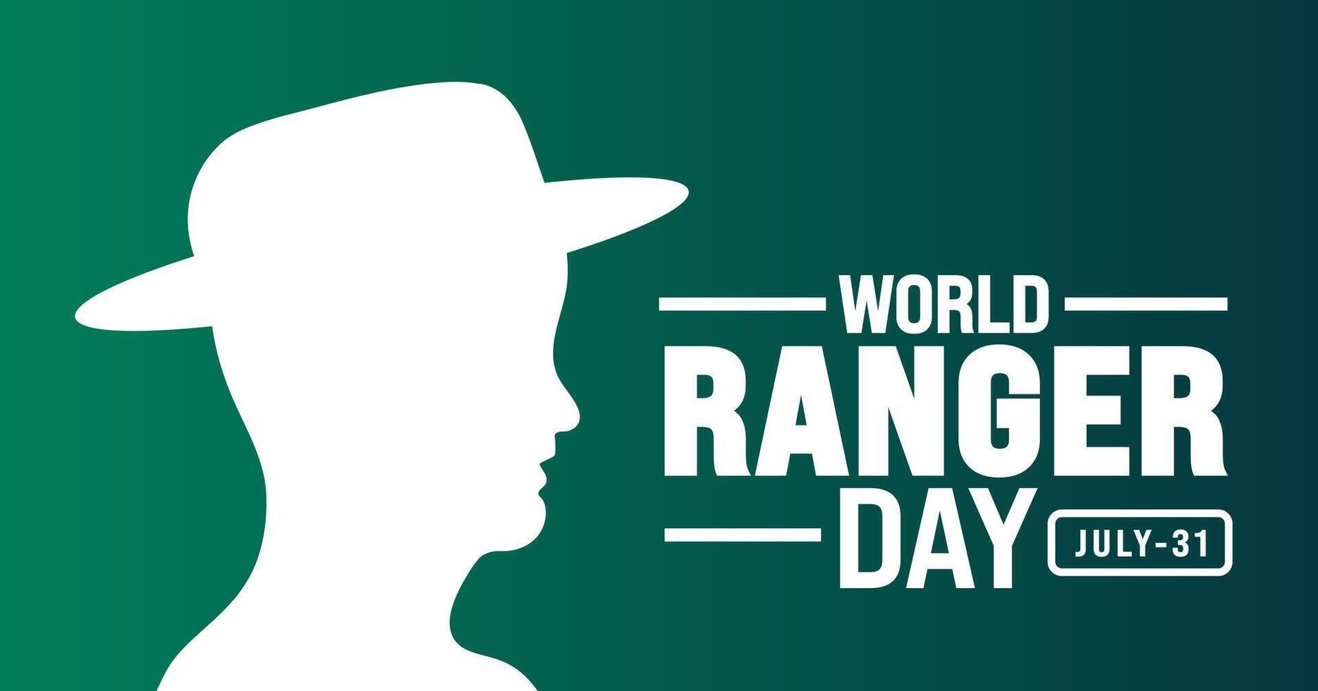 World Ranger Day background template. Holiday concept. Use to background, banner, placard, card, and poster design template. vector