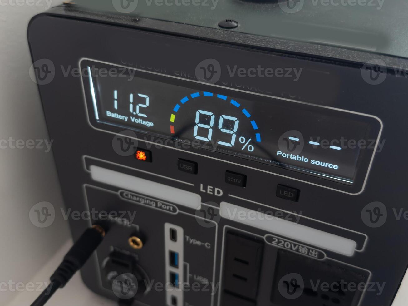 Electric power converter with a digital display photo