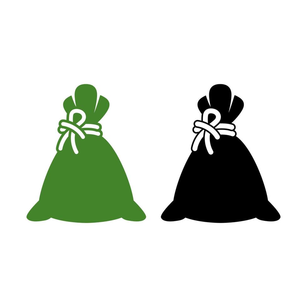 Coin bag Icon Design Element Illustration. vector