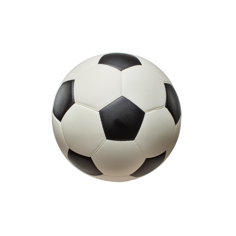 Realistic Soccer Ball Isolated on transparent Background png