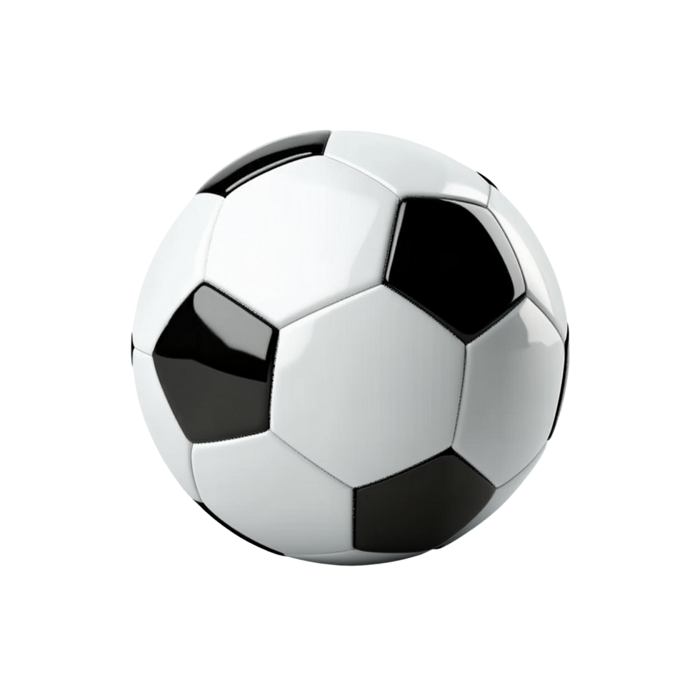 Realistic Soccer Ball Isolated on transparent Background png