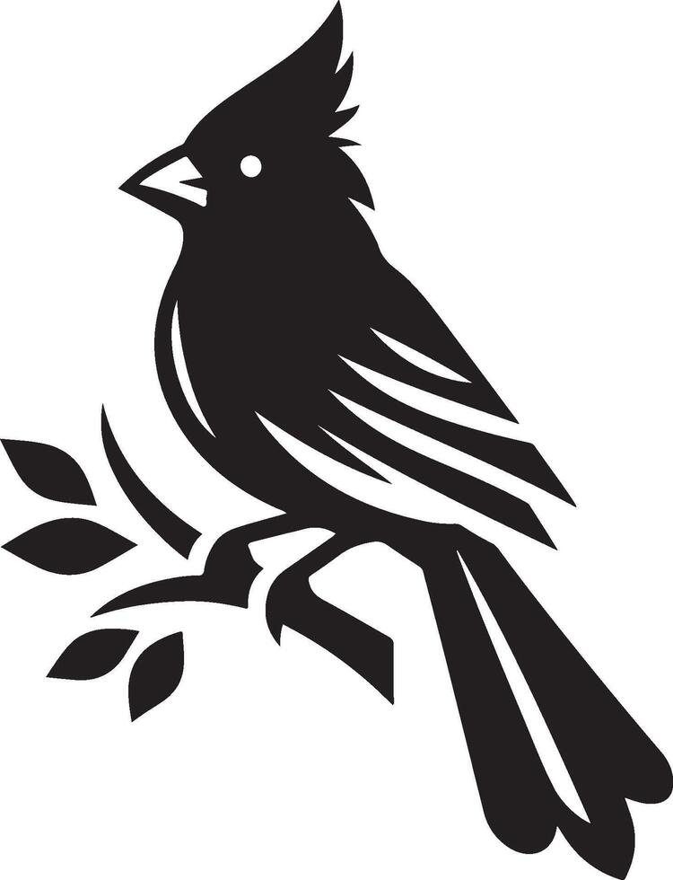cardinal silhouette illustration Art vector