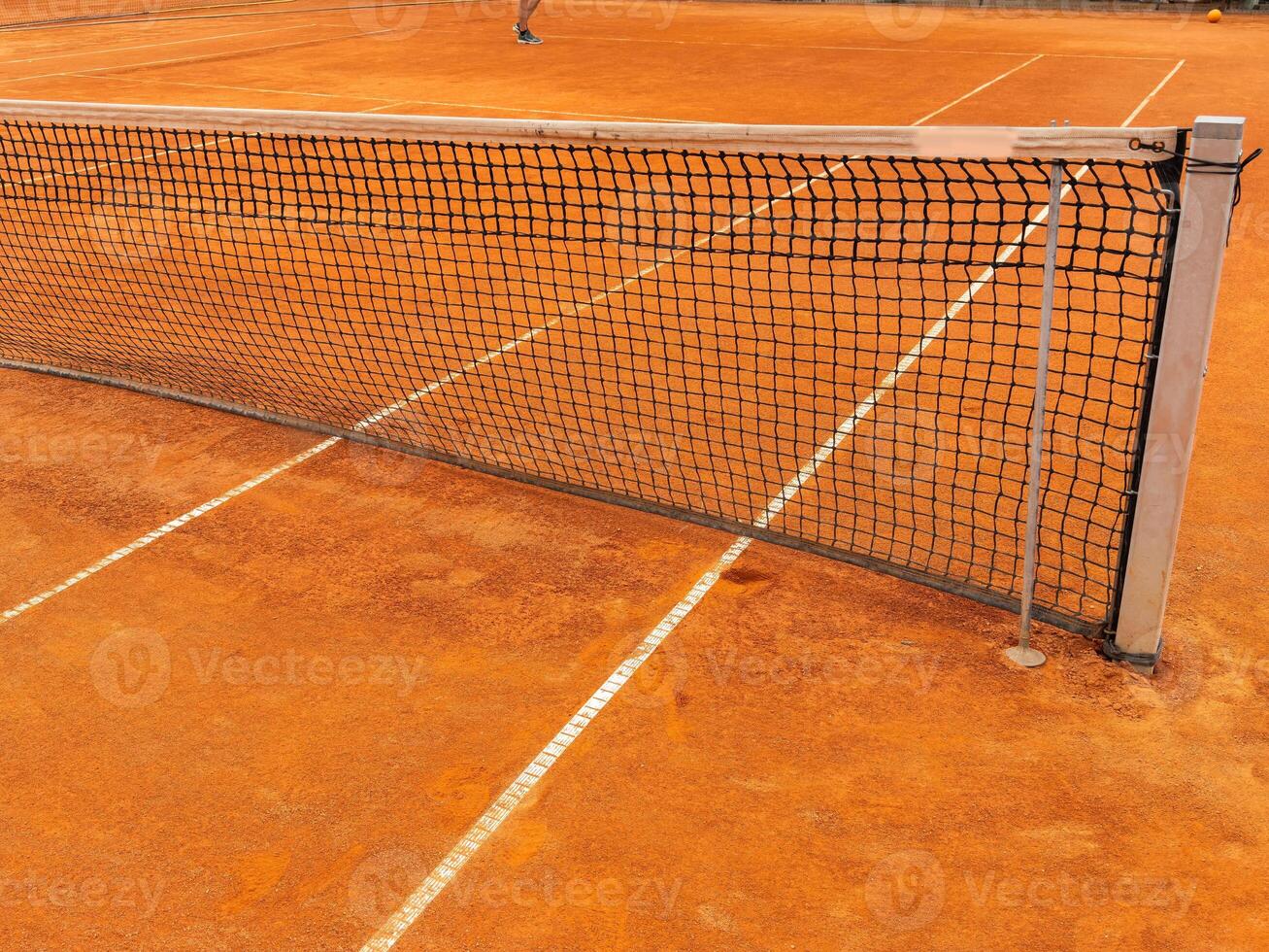 Clay courts in a tennis club photo