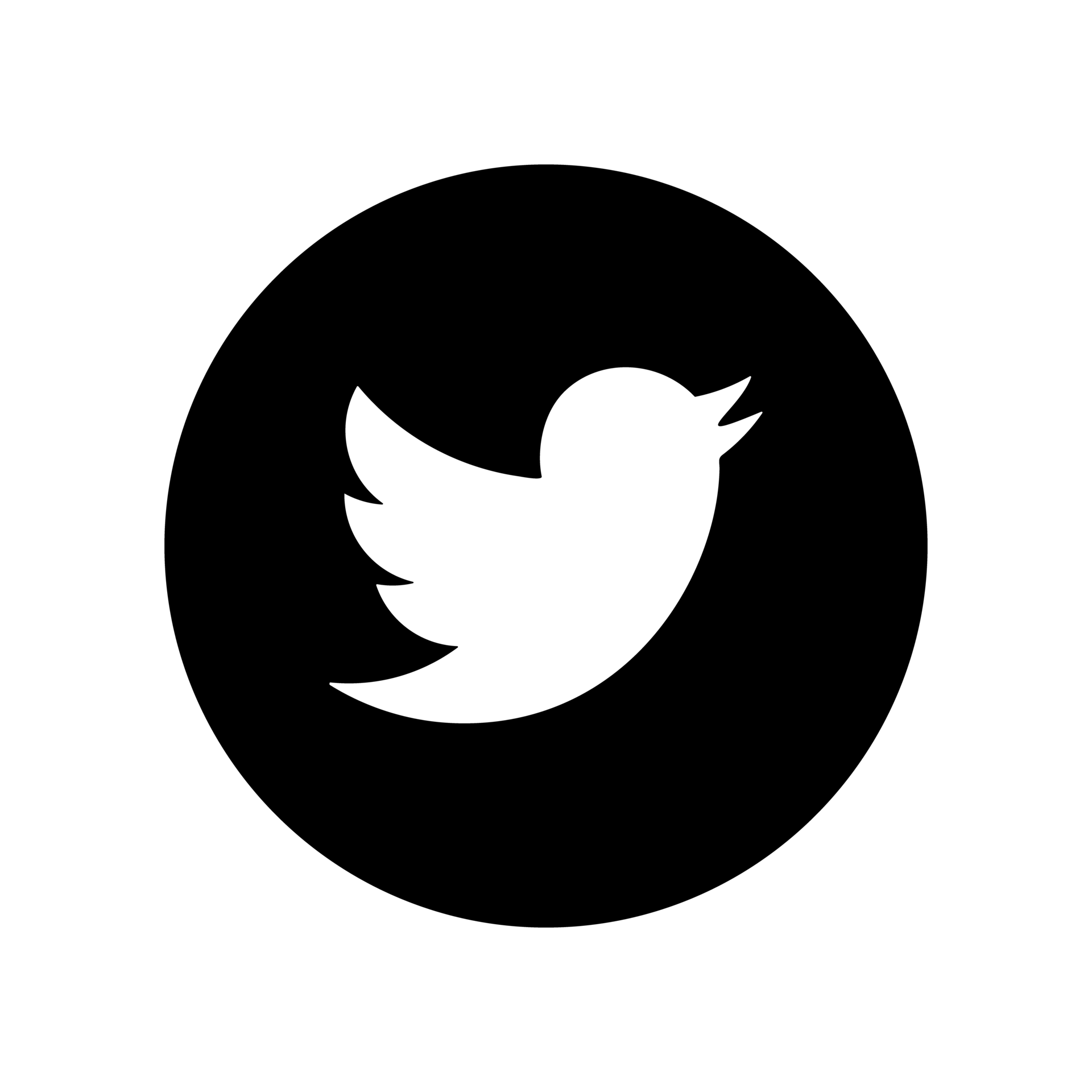 Twitter black and white logo transparent background 46853028 PNG