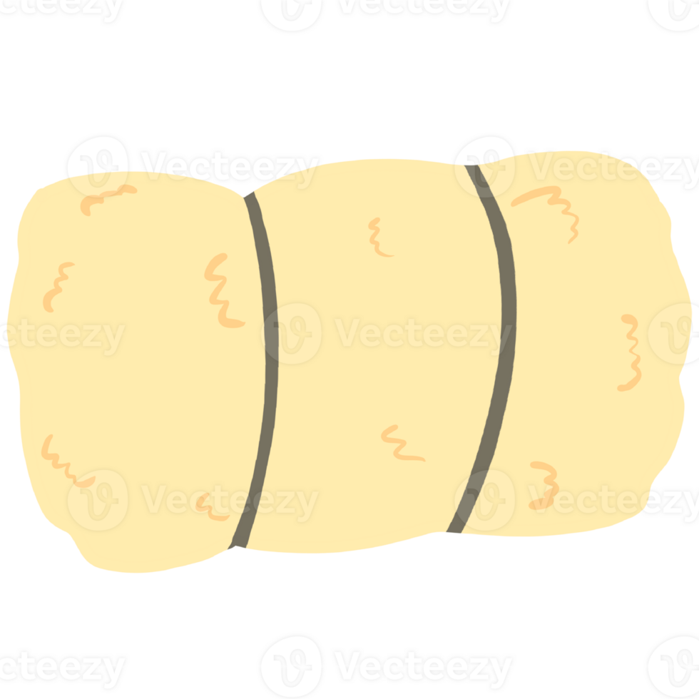 a roll of haystack on a transparent background png