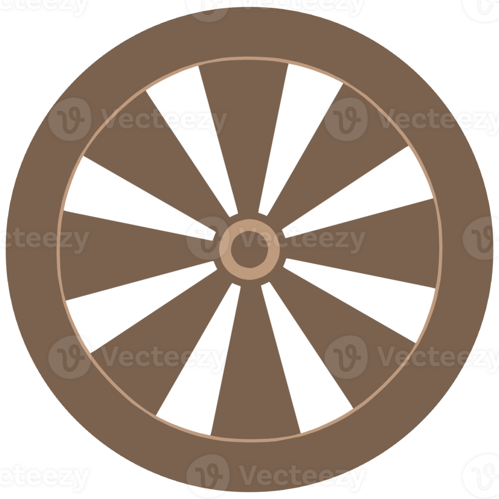 a wheel with a brown and white center png