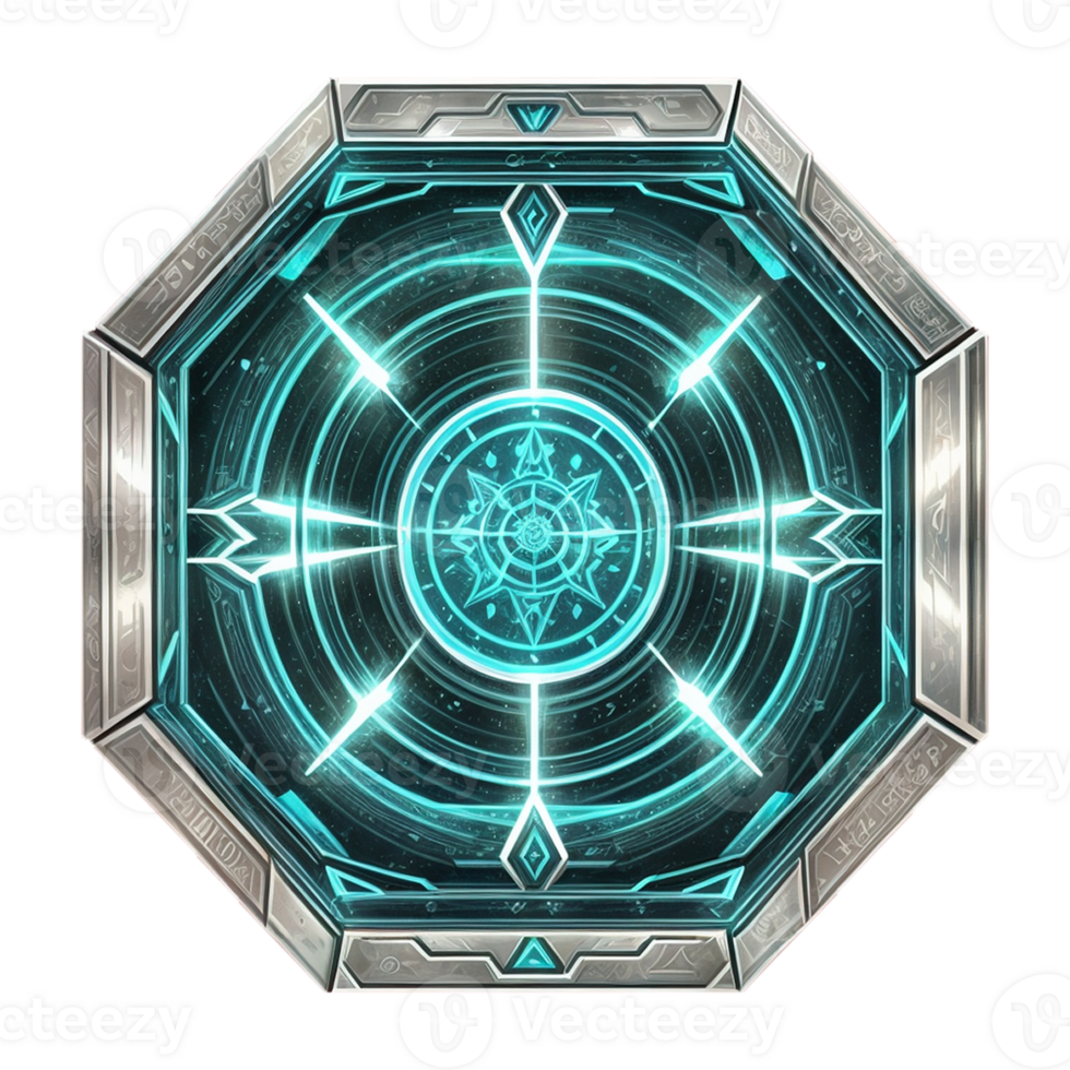 mystical engraved shield png
