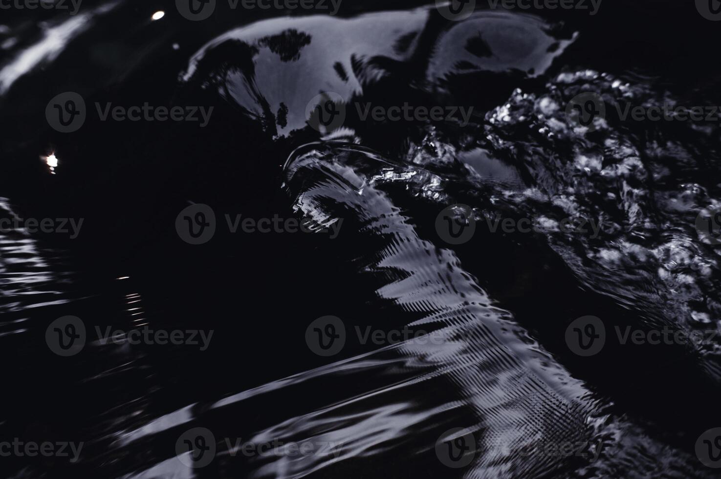 clear water flowing in the river photo
