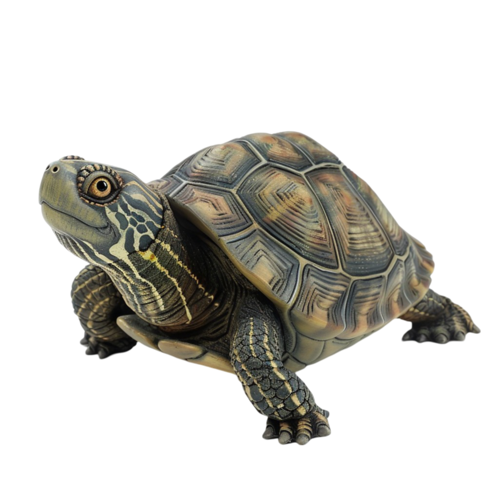 A turtle on a transparent background. png