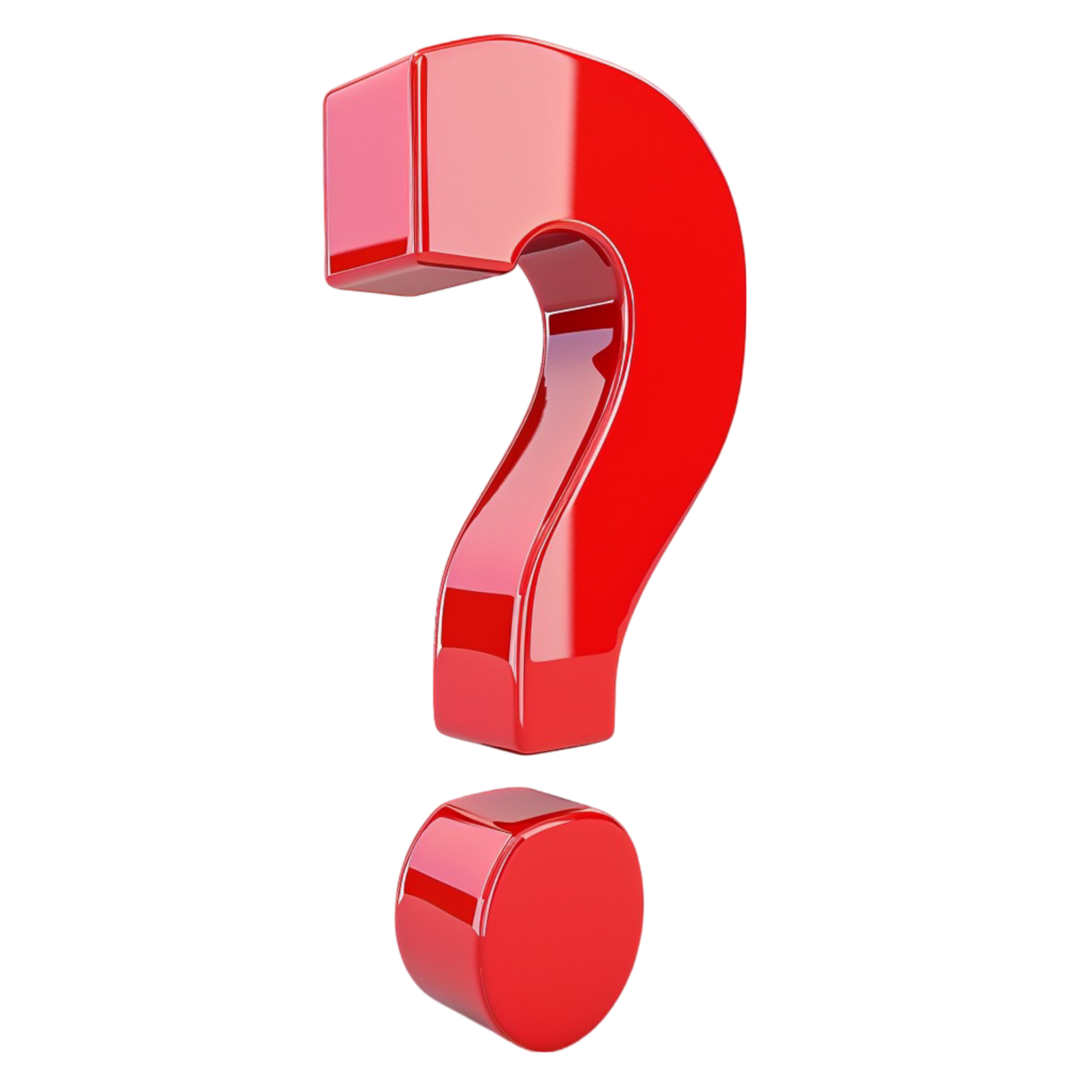 Red Question Mark On Transparent Background. 46853456 PNG