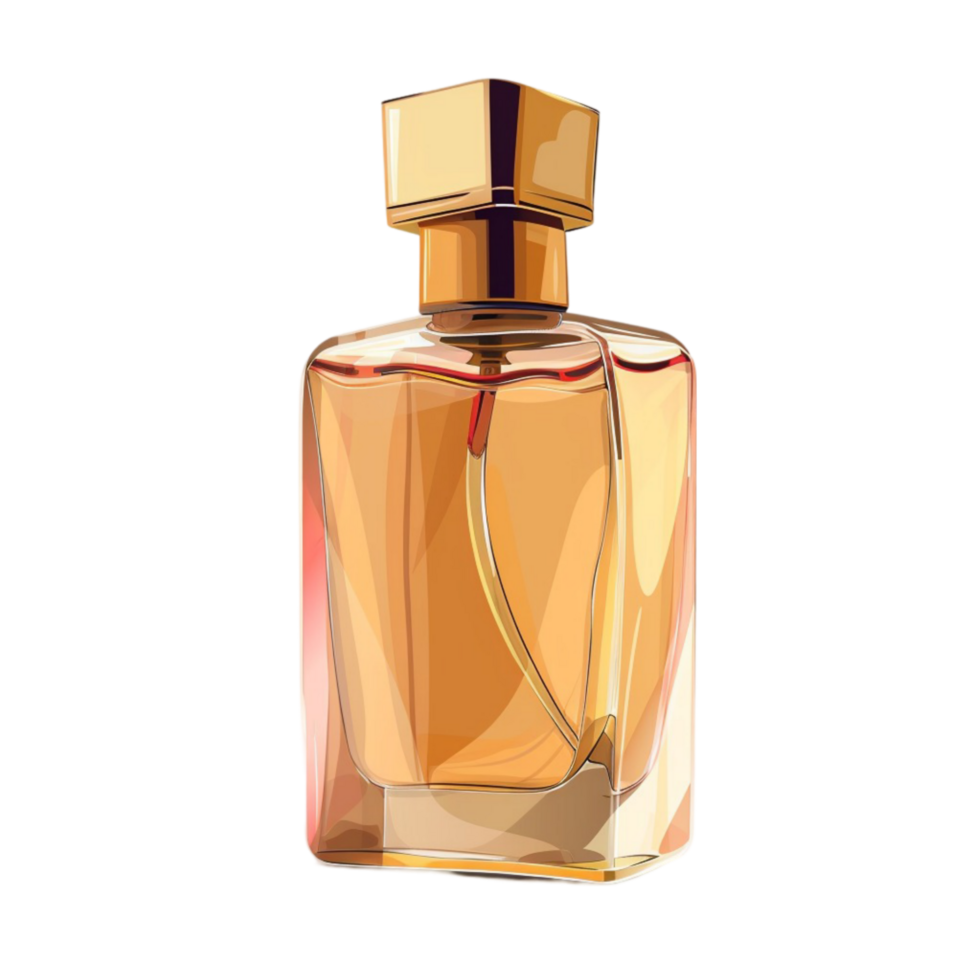 A perfume bottle on transparent background. png