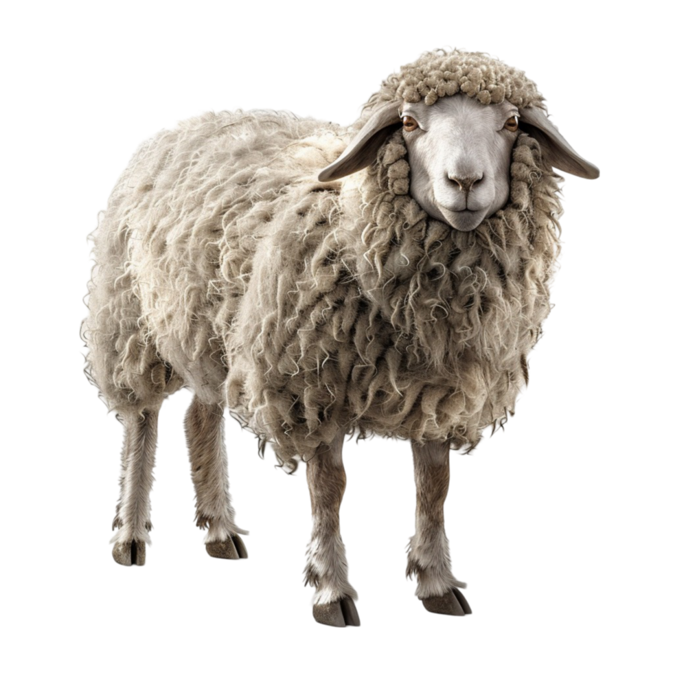Sheep on transparent background. png