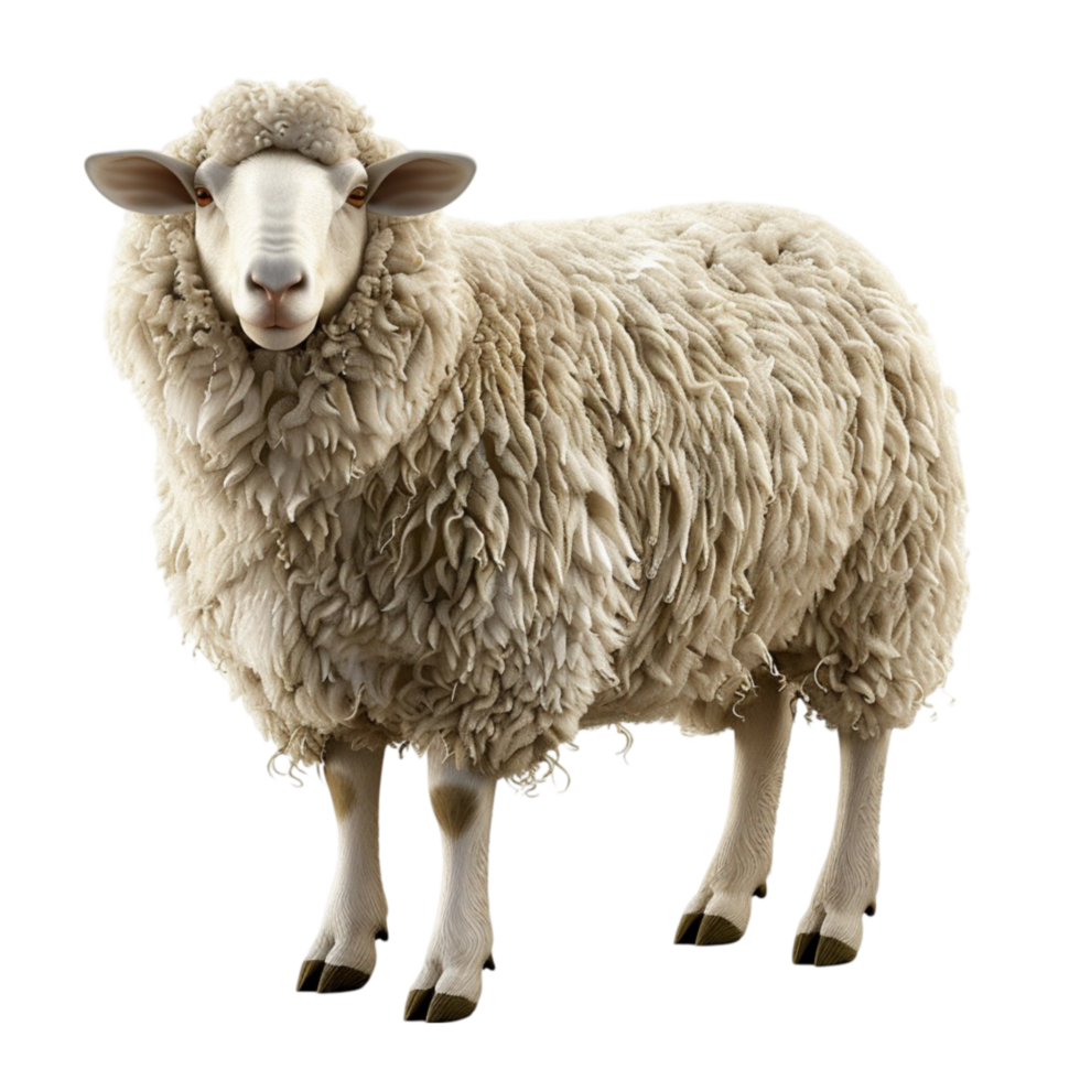 Cartoon Sheep Clipart for Design Projects on transparent background. png
