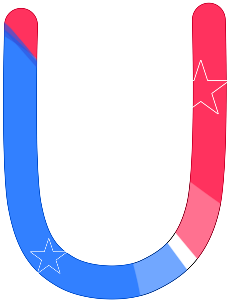 alphabet a to z in American flag color theme png