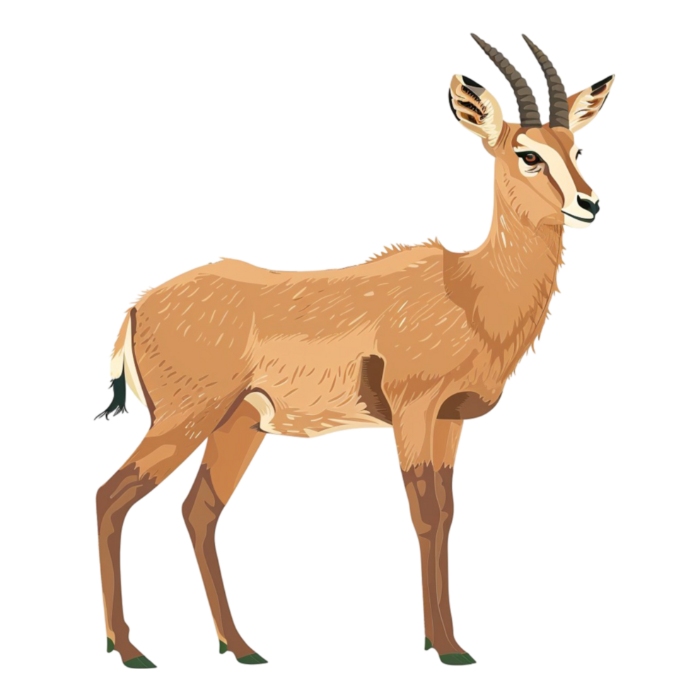 an antelope standing png