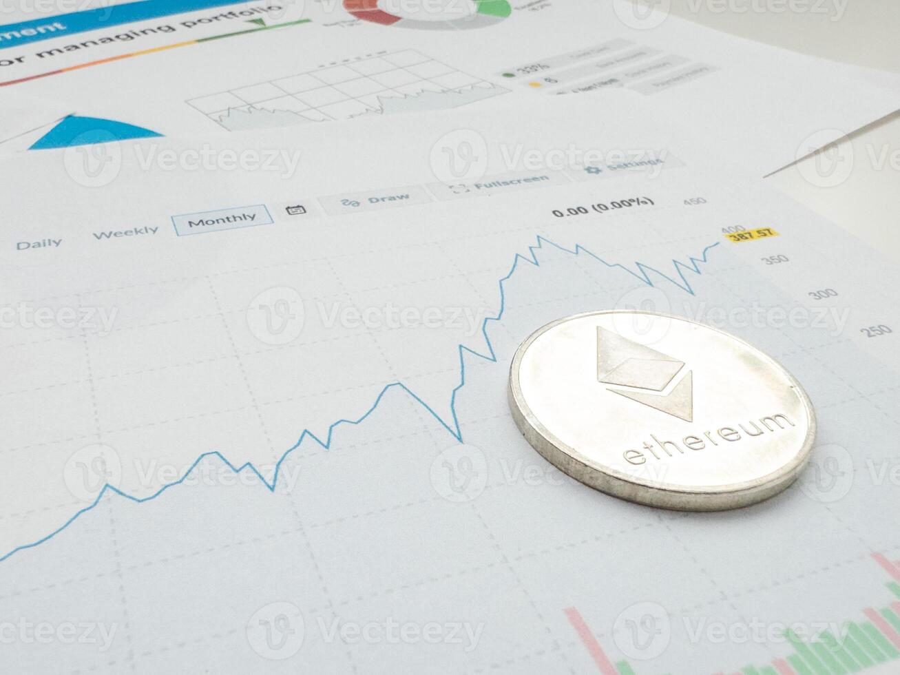bitcoin silver golden money let profits run 3D rendering include chart stock market investment profit concept isolated background for illustration artwork photo
